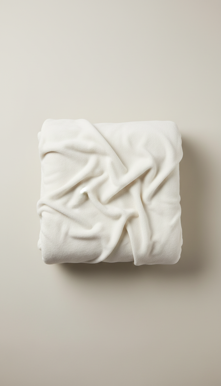 Soft Cotton Throw Blanket Cloud White